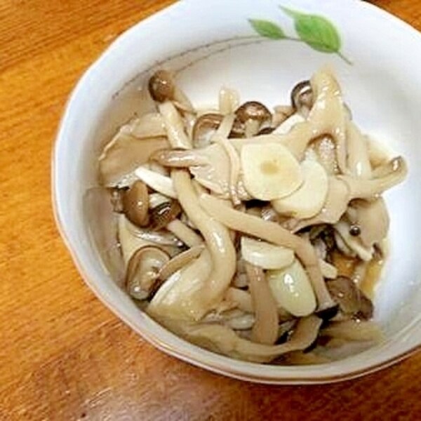 焼きネギときのこのしょうがマリネ週末ふうふじかん