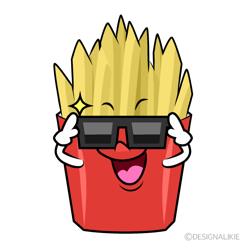 ソーダとフライドポテトのアイコンイラストかわいいバーガー。食べ物や飲み物のアイコンの概念が分離されました。フラット漫画スタイルPremiumベクトル素材