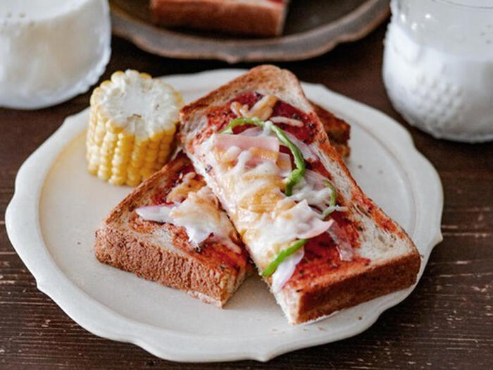 フライパンピザトーストTikTok