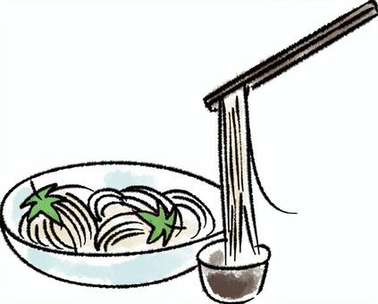 そうめんイラスト・フリー素材なら「シンテリ」