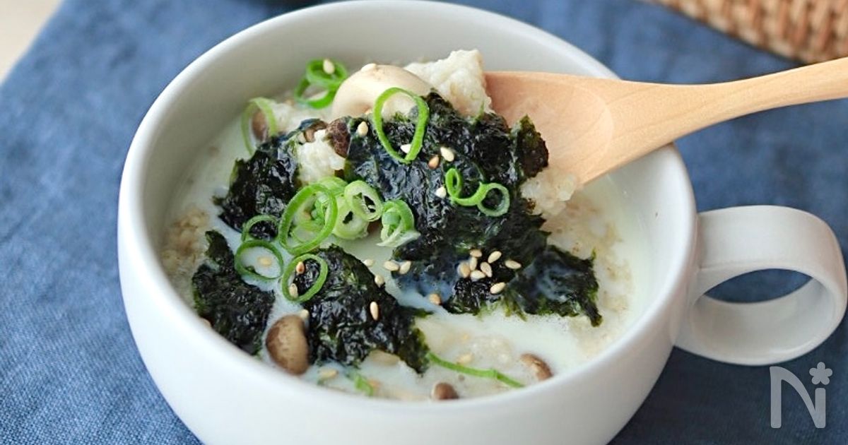 朝ごはんやひとりランチにレンジで簡単！豚ひき肉とセロリのヘルシーオートミール粥のレシピ michill byGMO ｄメニューニュース NTTドコモ