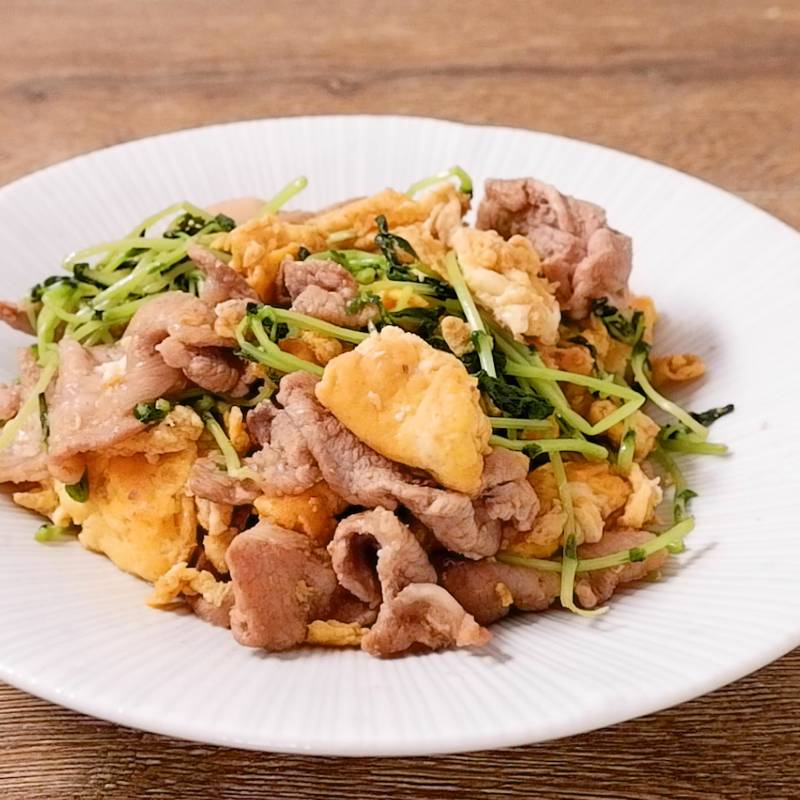 十勝豚丼のタレを使った肉野菜炒め