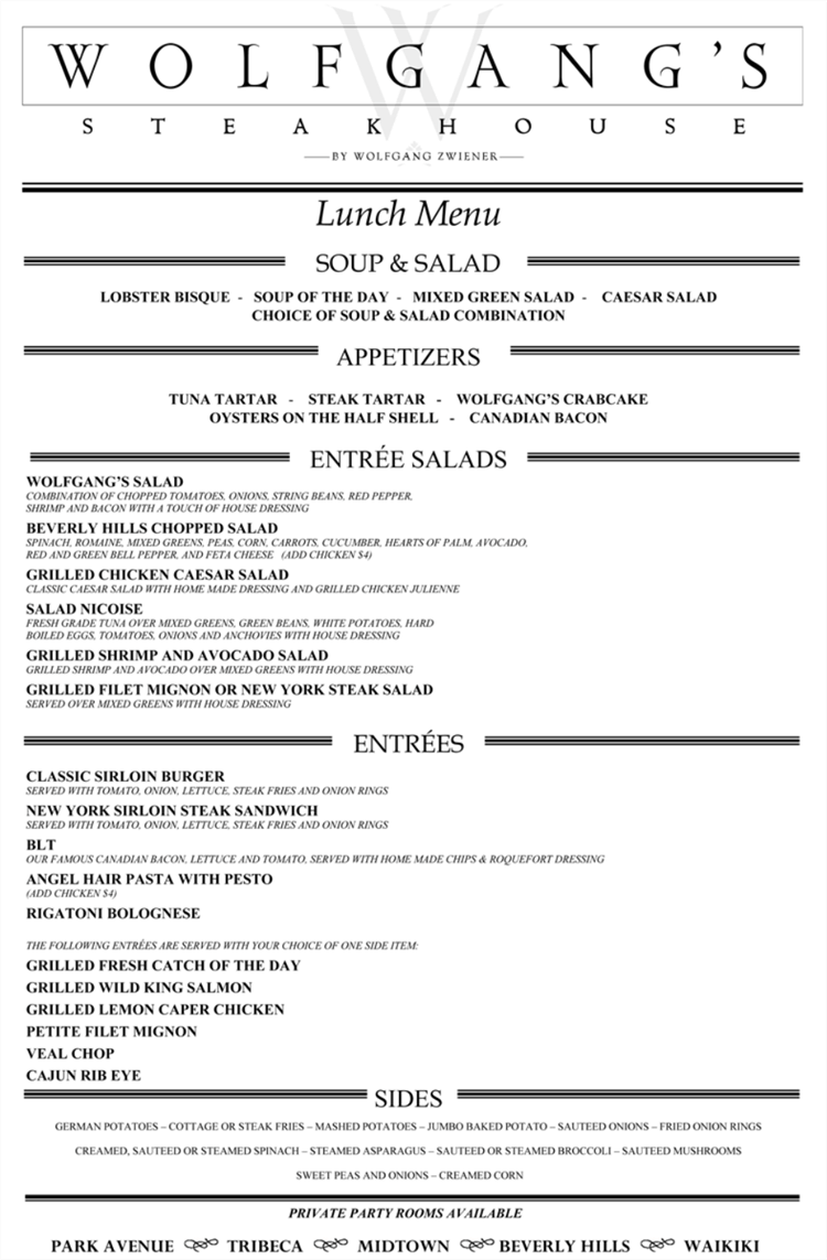 ハワイ♪ ウルフギャング・ステーキハウス ワイキキ店フードアナリストカヨカヨの今日もどこかで美味しいもん