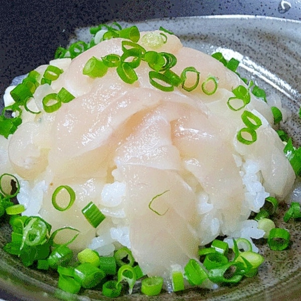 ヒラメの漬け丼