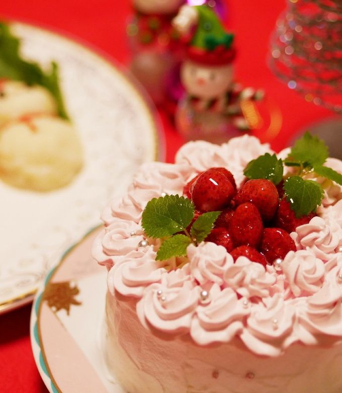 低糖質のデコレーションケーキ