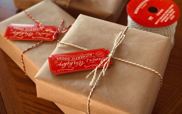 100均 クラフト紙を使ったお洒落なラッピングアイディアwrapping ideas useing craft paper.100均だけでラッピング