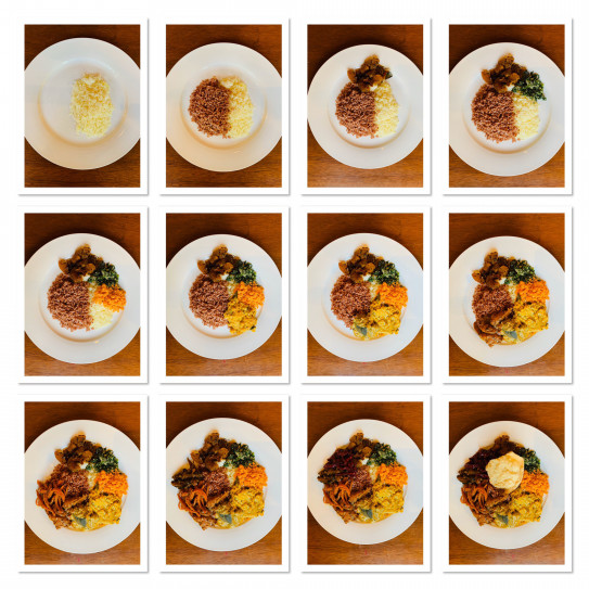 カレーな街の片隅で スパイスカレーの盛り付け