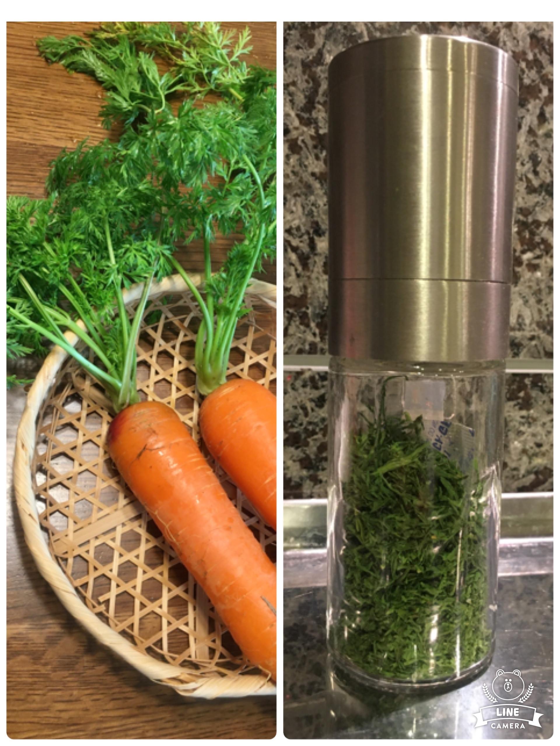 にんじんの葉っぱで作るパリパリチップスTikTok