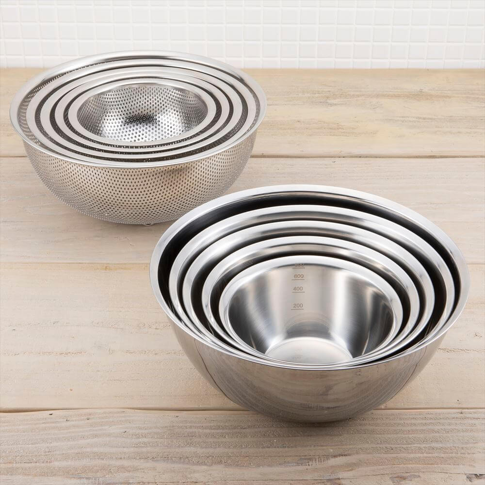貝印 ボウル ザル 2点 セット ステンレス 18cm お菓子作り ボール 柄付 パンチングボウル おしゃれ 収納 キッチン :貝印公式オンラインストア - 通販 - Yahoo!ショッピング