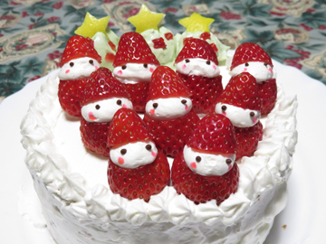 いちごサンタ＊作り方＊簡単 かわいい クリスマスケーキの飾り＊おうちカフェ＊How to make Christmas strawberrySanta＊