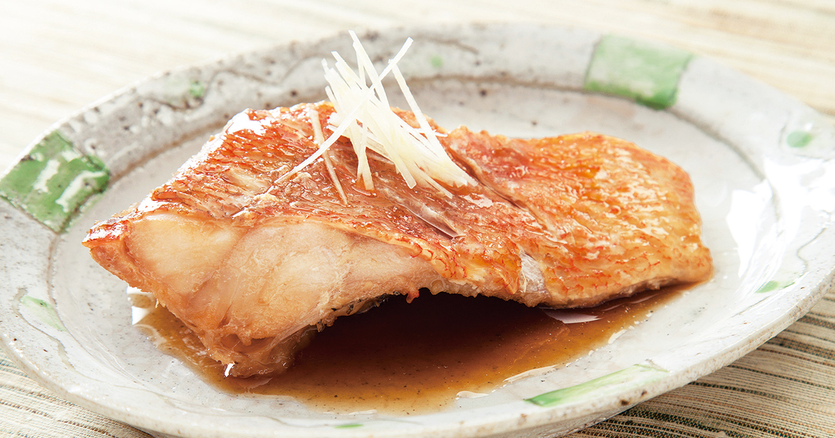 献立つゆで味付け完了！魚の煮付け カレイ、赤魚、タラ、ブリ、鯛などで◎