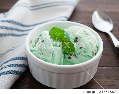 チョコミントアイス04フリー素材ドットコム