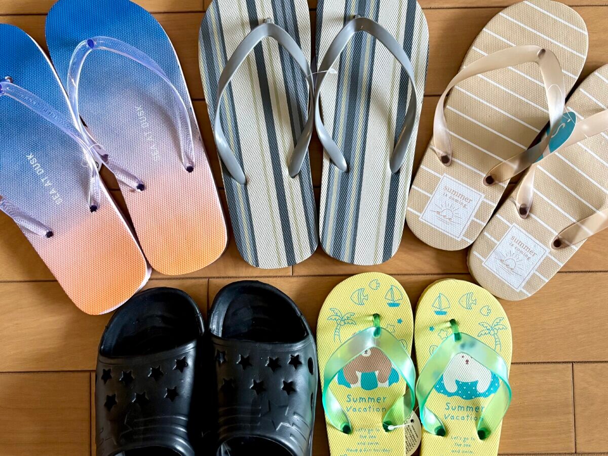 100均 セリア サンダルがおしゃれで超可愛い♡大人も子供も使えるおすすめ5選ママテナ100均アイテムレビューママテナ