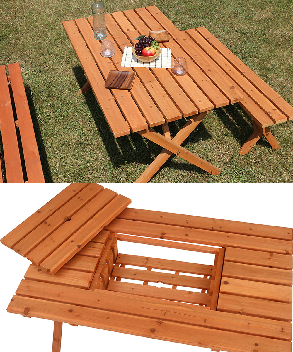 アウトドアテーブル ガーデンテーブル 大型 庭 ベランダ BBQ 折り畳み