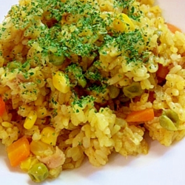 ミックスベジタブルとツナのピラフ