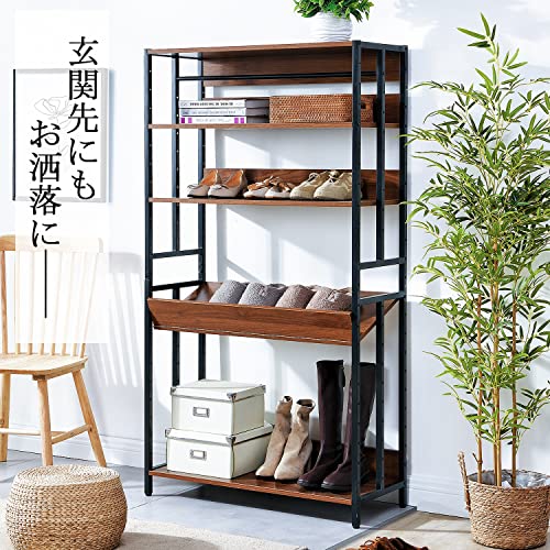 AmazonDenkeeデンキー4段 キッチンベイカーラック 高耐久 自立型 パン屋ラック キッチン用 収納付きアップグレードされた工業用電子レンジスタンドラック長さ22.83×幅14.96×高さ48.85インチ 。スチールラック本体 オンライン通販