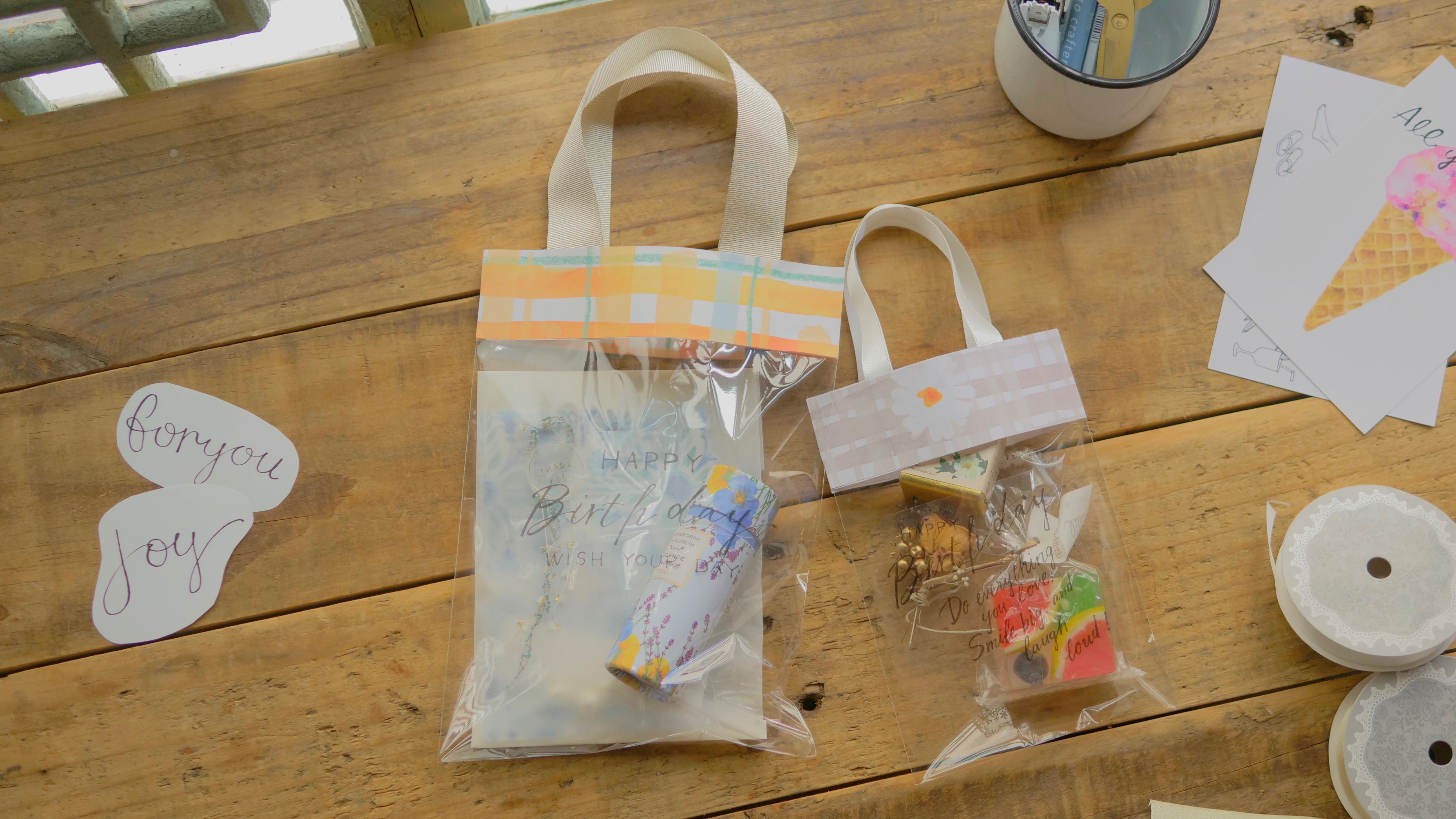 簡単アレンジ♪ クッキー系の箱ラッピング