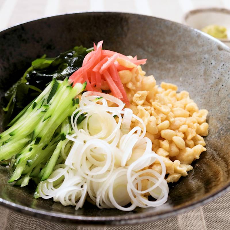 冷やしたぬきうどん 冷たいうどんつゆを飲み干して 熱々の蕎麦湯を飲む 夏の体調管理 - Photo de Eiyasu, Aizuwakamatsu- Tripadvisor