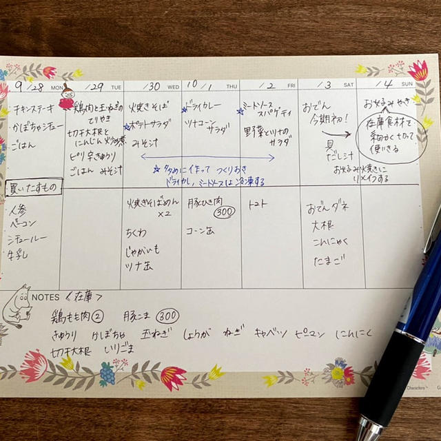 晩ごはん献立 節約食材で作る♡1週間献立5選と、おすすめ献立表真由美さんの1週間2500円節約レシピ