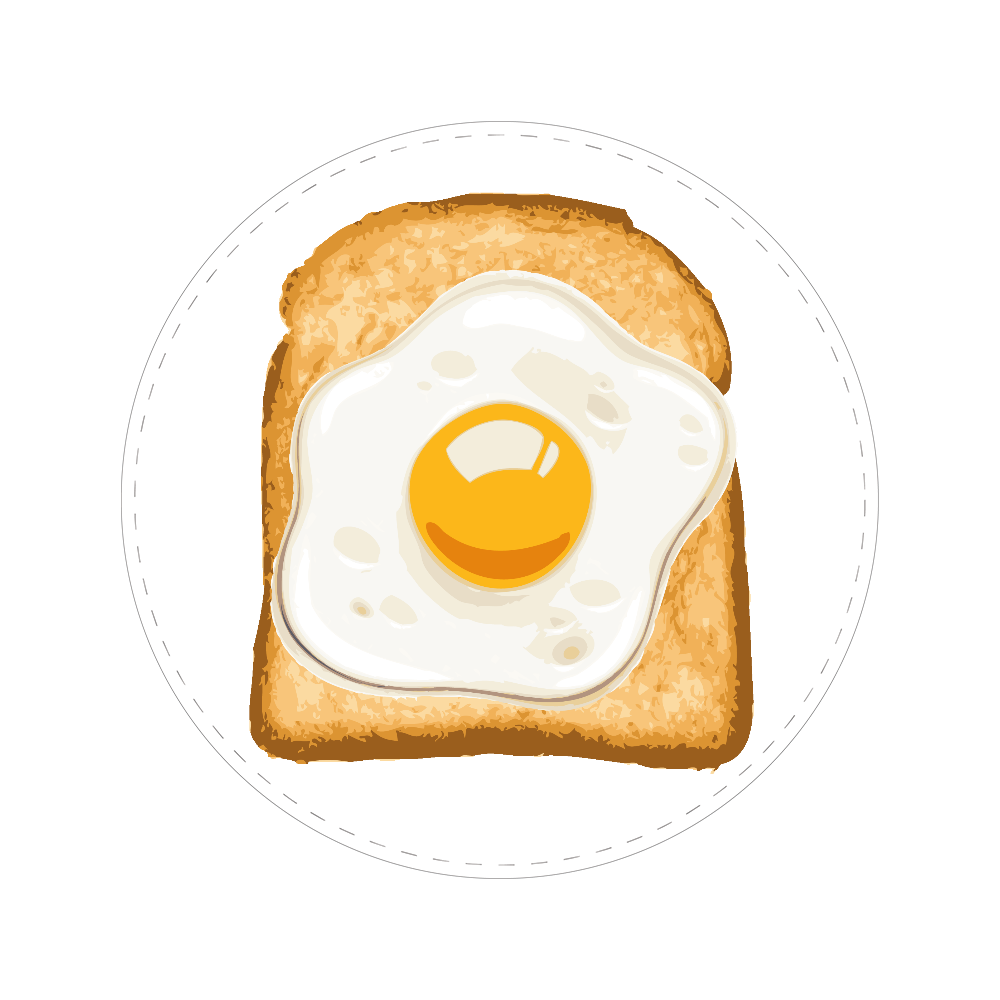 簡単朝食！食パン新活用術♡目玉焼きトースト