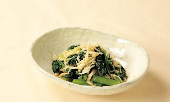 ごはんのお供に♪ 小松菜のじゃこ炒め