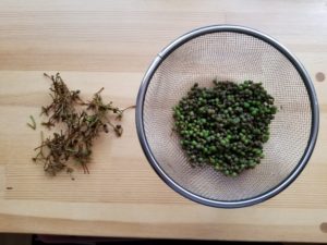 「粉山椒」作り