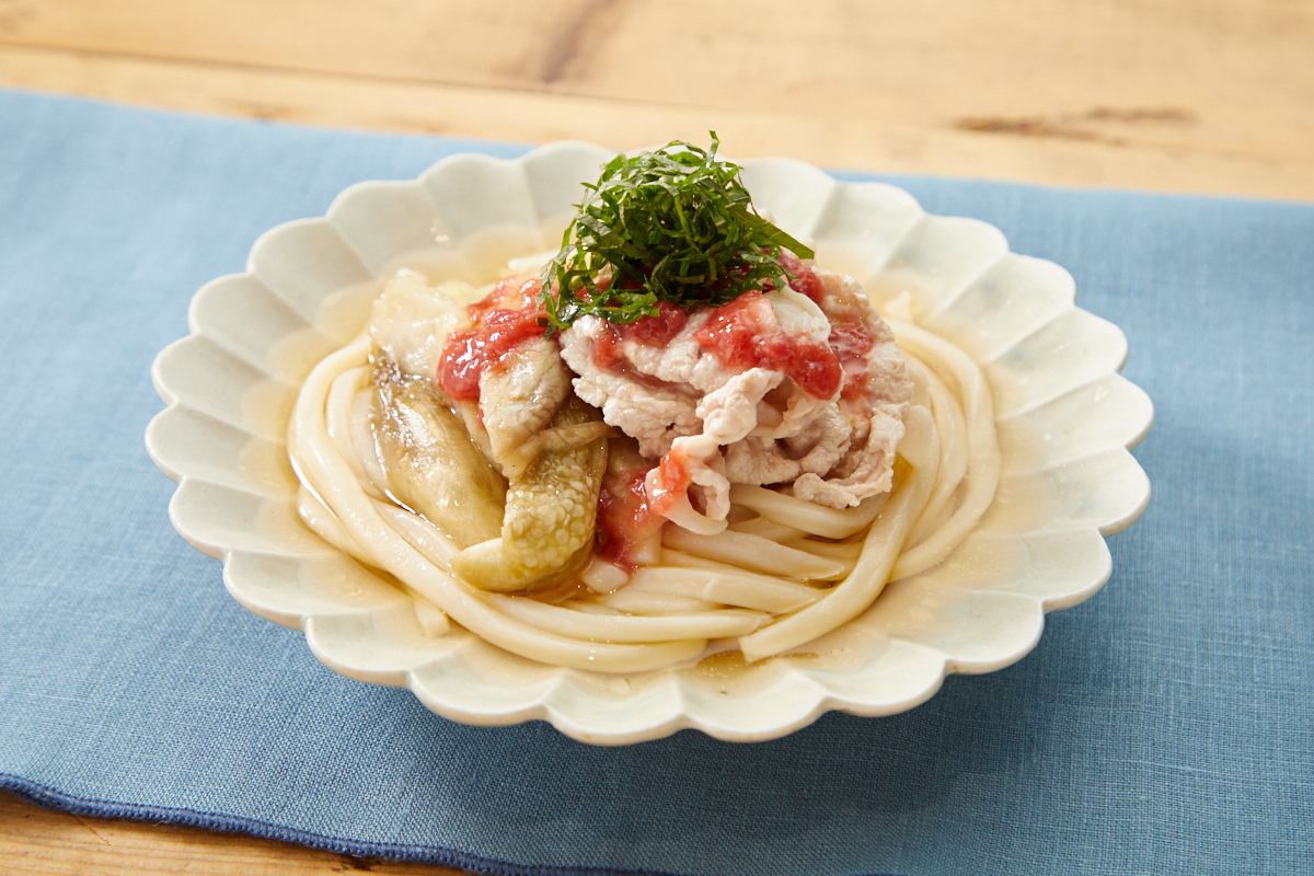 とっても簡単 豚しゃぶサラダうどん