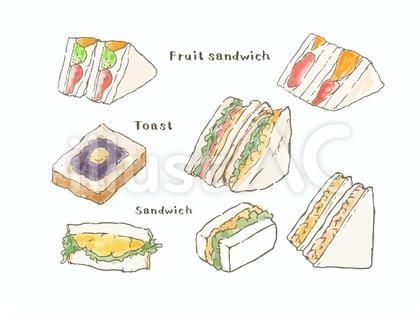 サンドイッチ 」の無料フリー素材イラスト・アイコンのフリー素材なら「フリーアイコンズ」