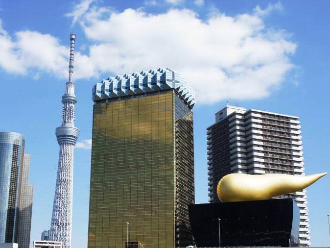 みんな知ってるあたりまえ知識 「浅草アサヒビールタワー」の金色のニョロッとしたオブジェの下はビアレストランになっているロケットニュース24