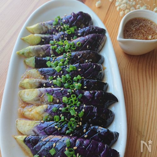 さっぱりジューシー☆茄子のスタミナ揚げ浸し