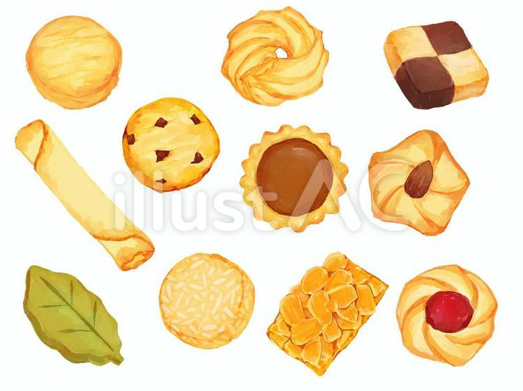 甘いクッキーのイラスト。チョコレートを入れたオートミールのクッキー。クッキー2つ、朝食。白い背景にベクター画像オブジェクト」のベクター画像素材 ロイヤリティフリー1077669464Shutterstock