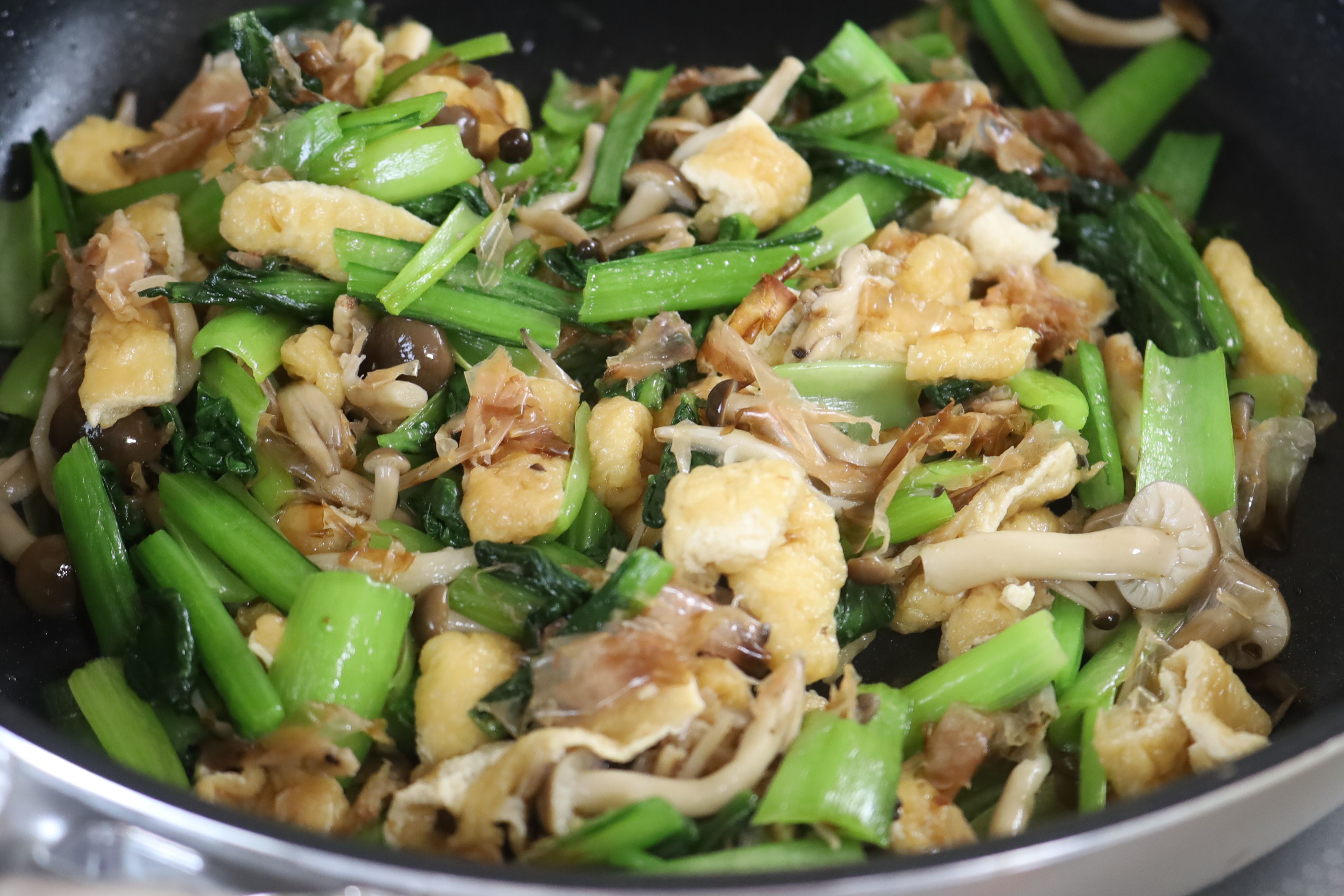 お弁当用☆小松菜と油揚げの炒めもの レシピ・作り方 by おるがん - 楽天レシピ