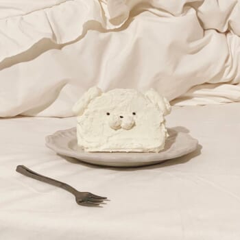 ミッフィー風ハーフケーキ作ってみた🍓🐰 あたしcgらしいハーフケーキセンイルケーキおうち時間おうちカフェ韓国カフェ風