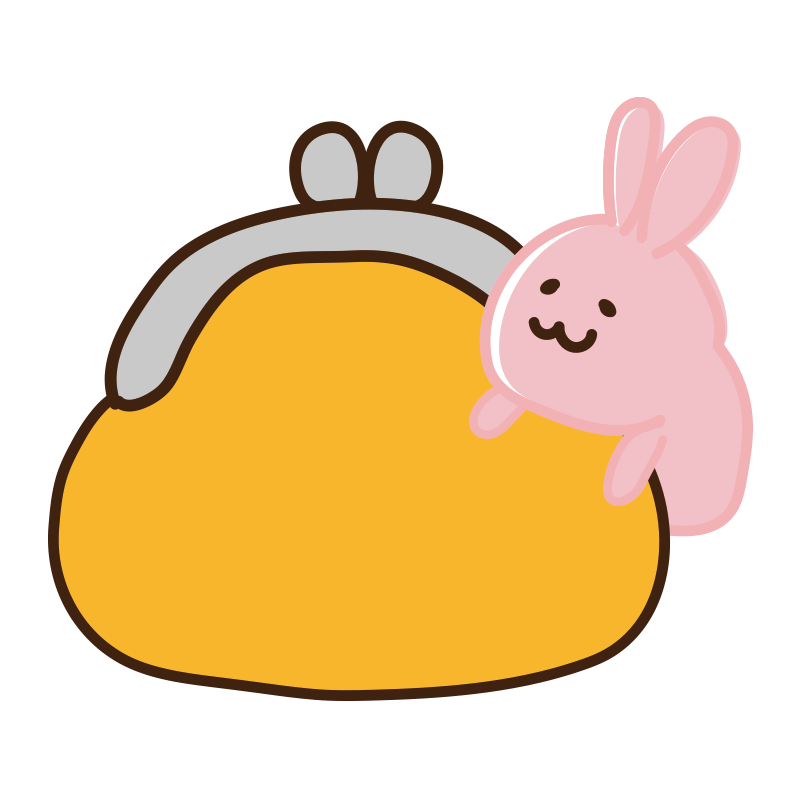 折りたたみ財布のシルエット無料のAi・PNG白黒シルエットイラスト