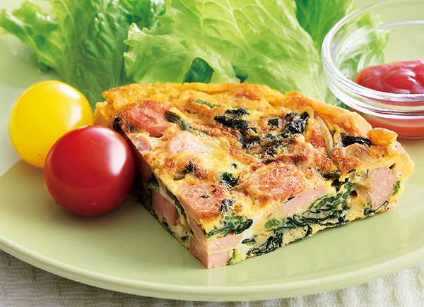 ミニトマトのスパニッシュオムレツ 酸味と甘味がおいしい！ 低糖質ケチャップをかけて - 糖質オフのおうちごはん～持病があっても楽しく生きる～