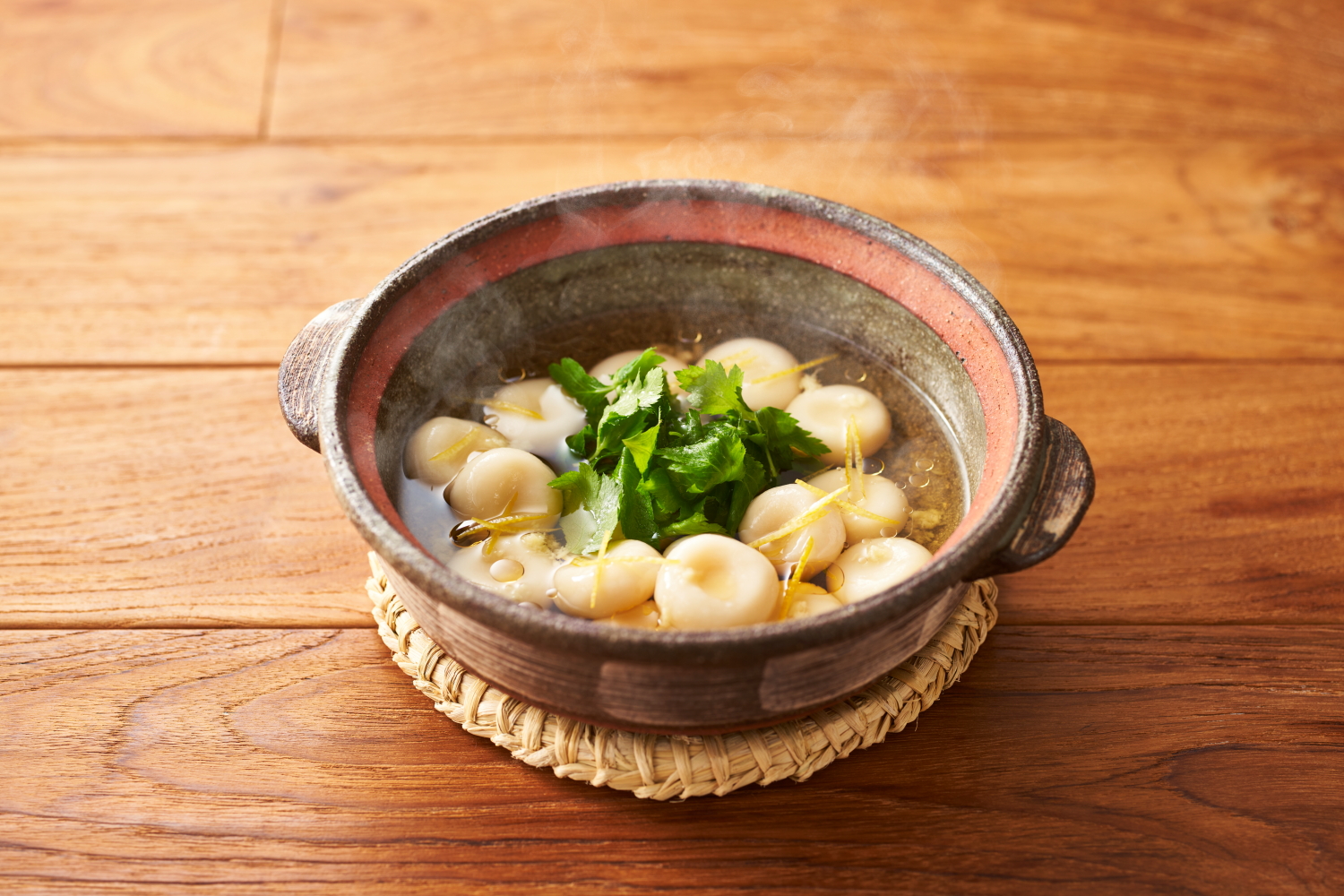 抹茶白玉のきなこがけ