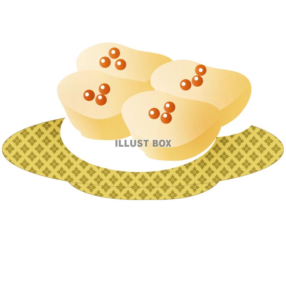 寿司ホタテイラストのフリー素材イラストイメージ