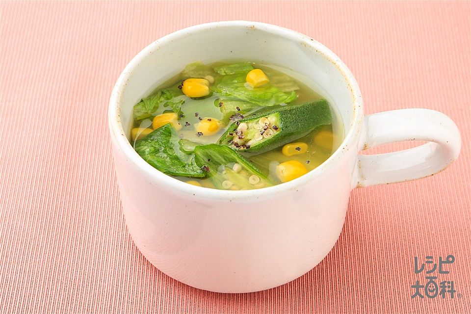 オクラのとろろスープ