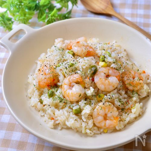 ウインナーとミックスベジタブルのピラフ - レシピナビ