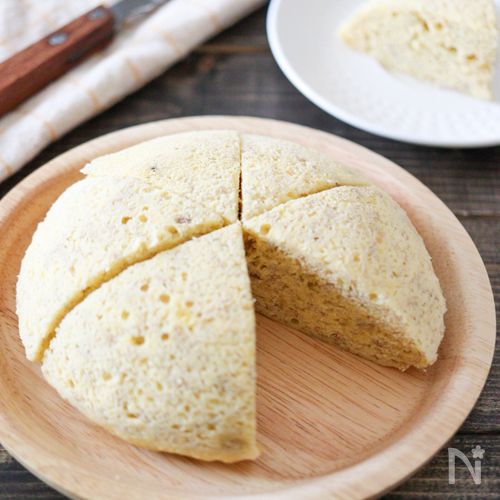 ノンオイル♪バナナおから蒸しパン！電子レンジで簡単