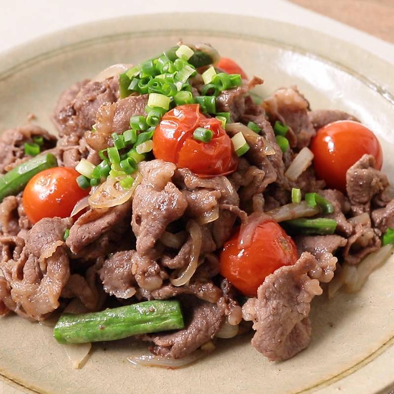 ゴーヤと牛肉のトマト炒め - 味生庵