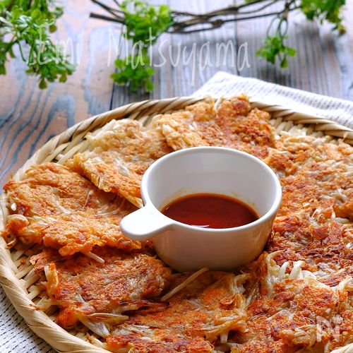 水を入れずに豆腐でチヂミを作ると、少ない粉でカリフワに美味しく焼けます 料理研究家Ｙｕｕ- メシ通ホットペッパーグルメ