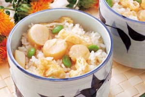 干し貝柱の炊き込みご飯