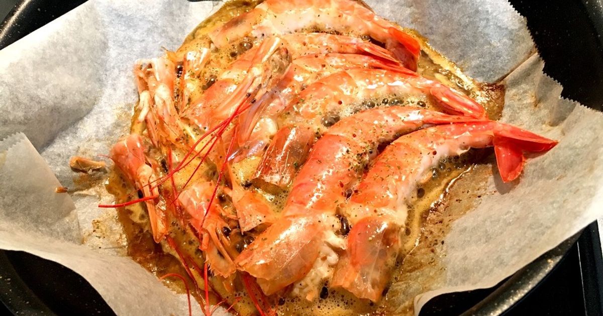 簡単激うま！ 赤海老のマヨ焼きは殻ごと焼いてパーティー料理！出汁まで美味いからスープも作ろう