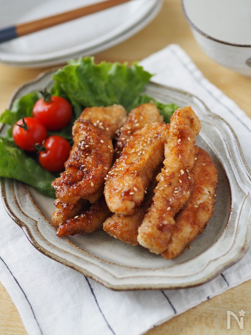 メインで作る鶏ささみレシピヘルシーな甘辛チキン