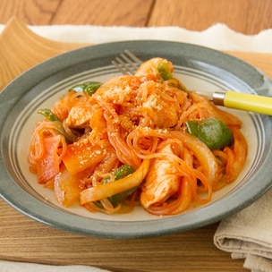 ピーマンとちくわの塩昆布ナムル