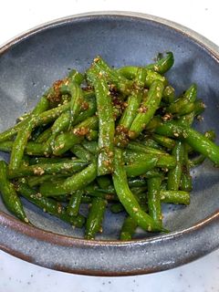 モロッコいんげんのバターしょうゆ炒め♪