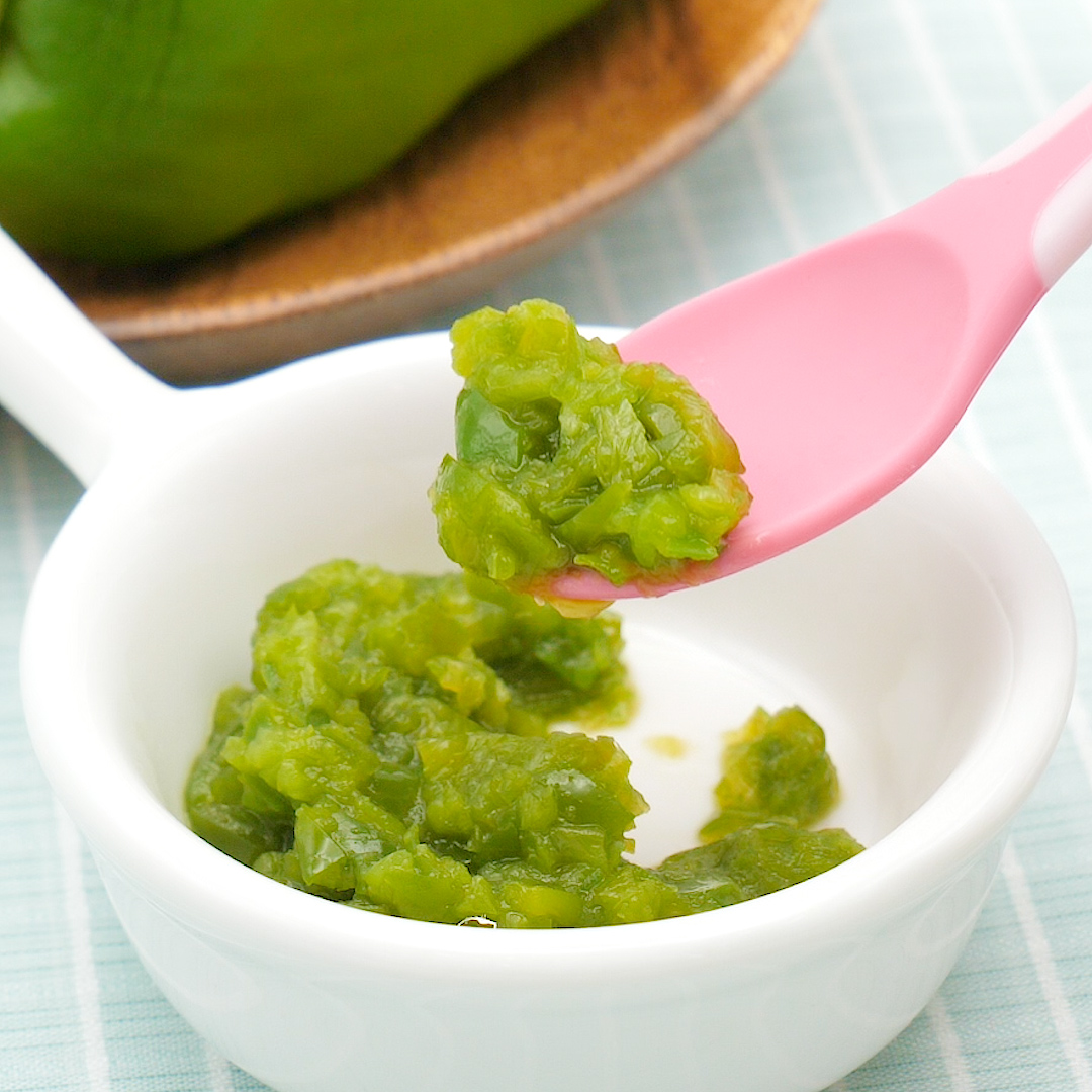 離乳食後期〜 簡単！人参とピーマンのきんぴら