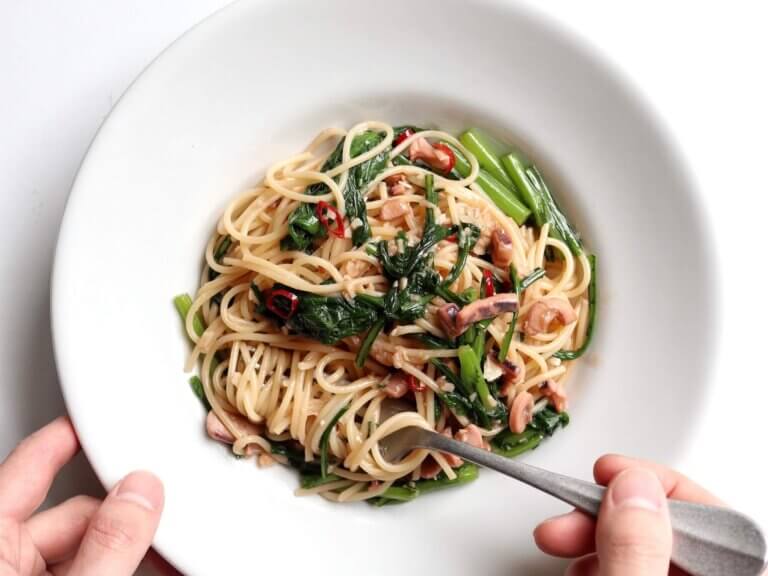 和えるだけ♪イカの塩辛と豆乳のパスタ✨ by kanotoクックパッド簡単おいしいみんなのレシピが392万品