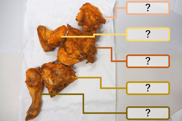 ケンタッキーで選べるオリジナルチキンの部位